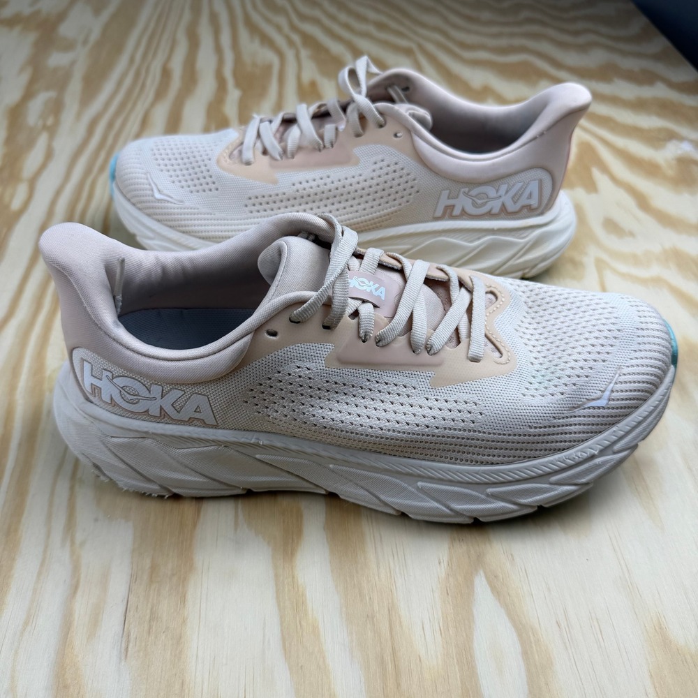 Hoka Arahi 7 Women Running Shoes Vanilla Rose Mist 1147851 VRM Pink Blue 8B